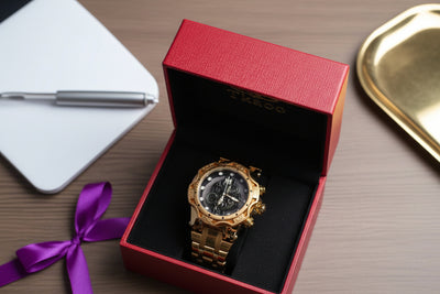 Chrono Gear – Skeleton Dial Gold Watch